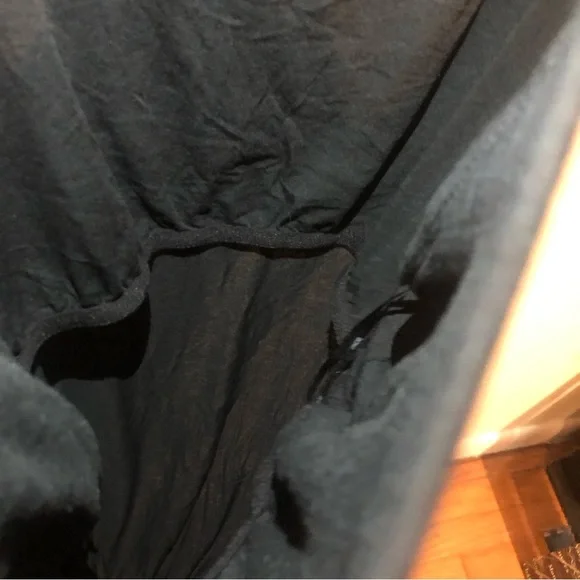 Vince Chambray Maxi Tank Top Dress w/ Gray Textured Fabric in Top Back, size M. - Picture 6 of 8